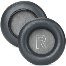 1 paire de coussinets d'oreille en peau d'agneau,-Noir