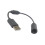 PVC USB Breakaway Connection Cable Cord for Corded Game-Black 1
