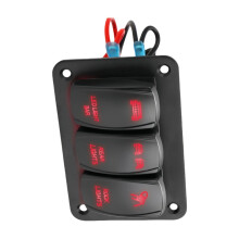 Waterproof 12 24V Toggle Switches Control-Threeposition panel