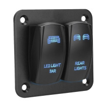 Waterproof 12 24V Toggle Switches Control Panel For Boat-blue