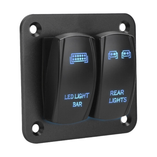 Waterproof 12 24V Toggle Switches Control Panel For Boat-blue