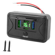Adaptateur d'alimentation de charge de voiture à 4 ports-Vert