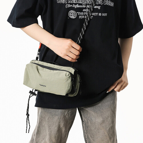 Sac à bandoulière compact à cordon de serrage adapté aux-Noir 1