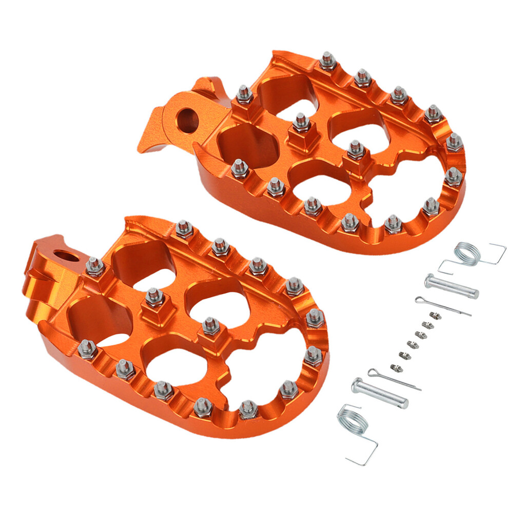 Sturdy Nonslip Foot Pegs For Motorcycle Bikes Delivering- Orange 7751001348570