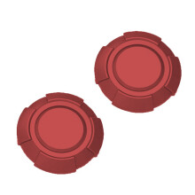 2Pcs Door Lock Cover Automotive Accessories Easy-Red