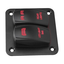 Waterdicht 12 24V tuimelschakelaars bedieningspaneel voor-rood