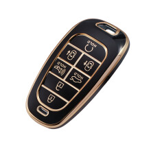 Key Fob Case Full Protection Sleeve Protective Shell-Black
