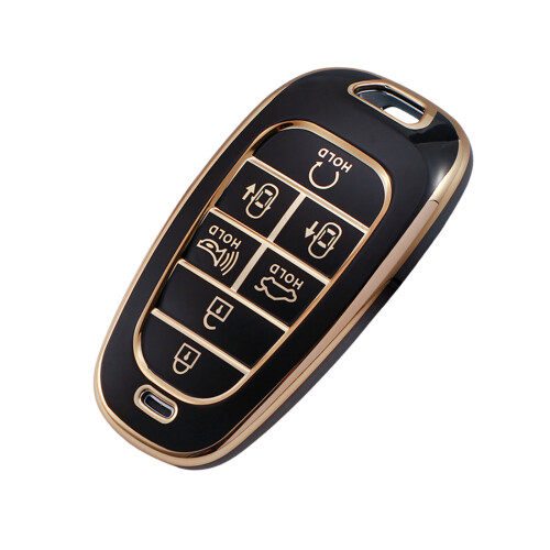 Key Fob Case Full Protection Sleeve Protective Shell-Black