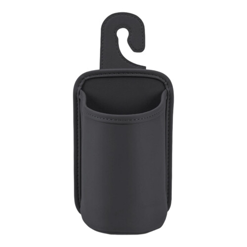 Multifunctional Auto Seat Back Hanger & Drink Holder-Black