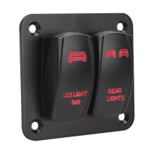 Waterproof 12 24V Toggle Switches Control Panel For Boat-red
