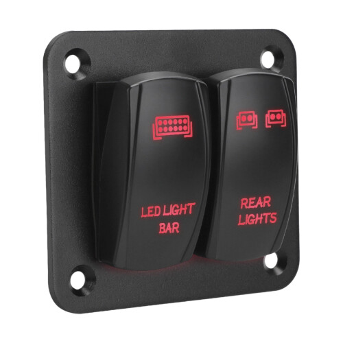 Waterproof 12 24V Toggle Switches Control Panel For Boat-red