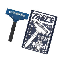 Ergonomic Window Scraper With Rubber Edge For-blue and white