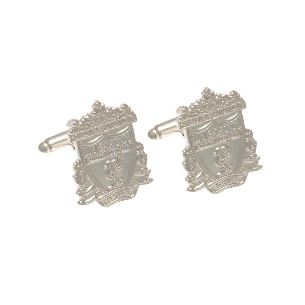 Liverpool Fc Plated Crest Cufflinks Silver