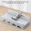 Modern Aluminum USB link For Desktop Or Laptop Ensures-Black 5