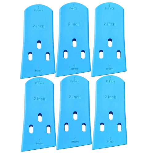 Set mit 6 Silikon-Pinselschutz. Einfaches Anbringen und