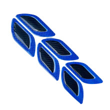 6Pcs Strong 3D Raised Stickers Decorative Guard for Truck-Blue