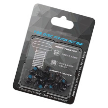 12Pcs T25 Screws Brake Bolts for Secure Mountain Bike-Black