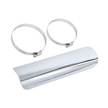 Motorcycle Muffler Heat Barrier Strong Metal-Black A