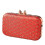 Stylish Square Shoulder Bag With Secure Lock Closure-Red 1