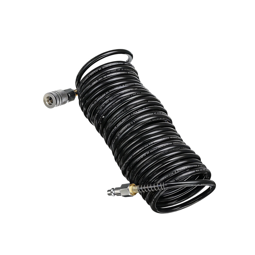 Air Compressor Hose 7.5M Tubing 1/4In Quick Coupler- Black 7751001352782