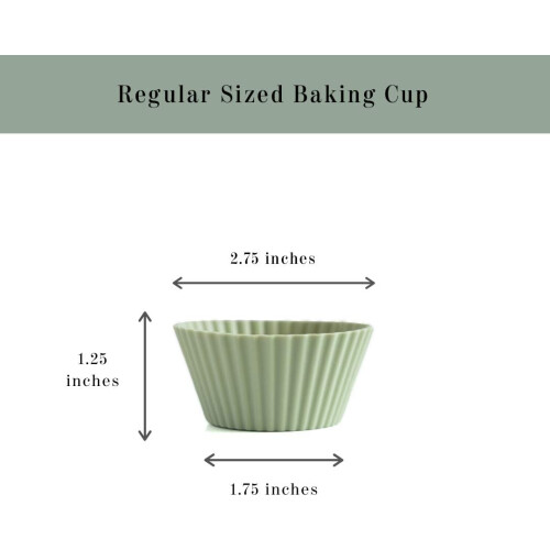 Επαναχρησιμοποιούμενες θήκες για cupcakes, κανονικού μεγέθους και πολύχρωμες για 1
