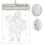 Farvet glas LED 3D- Julemand 1