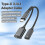 Compactly USB C To 3.5mm Headphone And Chargers Adapter-Grey 6