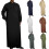 Stylish Arab Thobe With Functional Pockets Comfortable-khaki XL 2