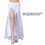 Dancing Skirt Belly Dancer Outfit Flowy Sequins Slit-Black 4