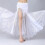 Dancing Skirt Belly Dancer Outfit Flowy Sequins Slit-Black 7