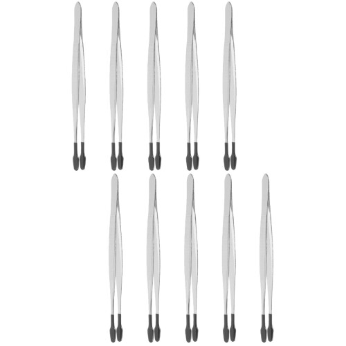 10Pcs Multi-Functional Metal Tweezers Kit for Eyelash and Craft Use