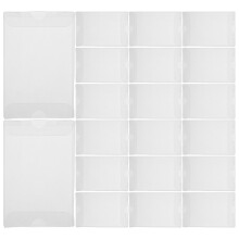 20Pièces Boîtes Cassette Audio PVC Clair Protection Organisation