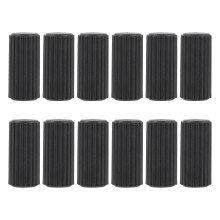 12Pcs Wheelchair Brake Protection Caps Plastic Grip Covers in Black