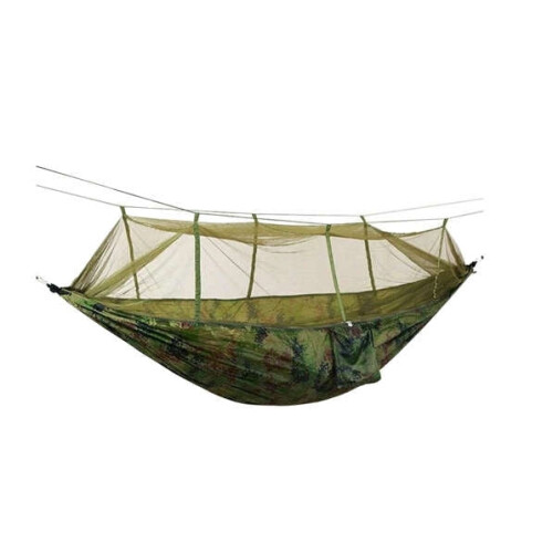 Turistická houpací síť Santiago Army 260x140cm Síť 1