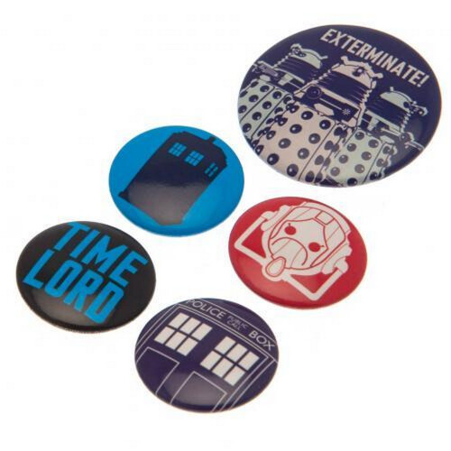 Doctor Who Doctor Who Badge Set (Pack of 5) 1