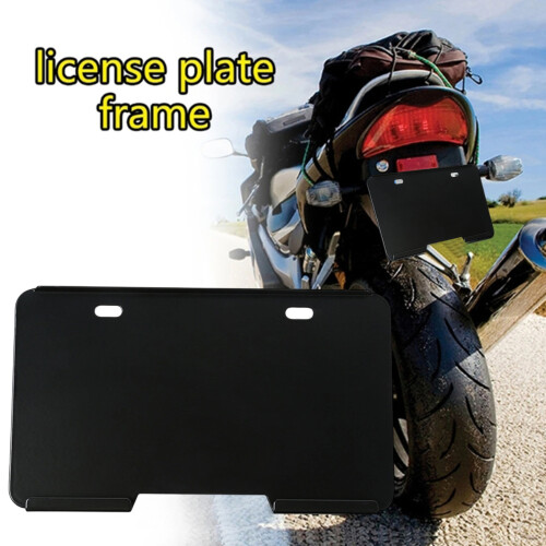 Cadre de plaque d'immatriculation en fer amélioré, support-Blanc 2
