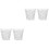4Pièces Verres Maison Design Chic Mur Résistant Pour Smoothies Jus 3