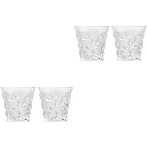 4Pièces Verres Maison Design Chic Mur Résistant Pour Smoothies Jus 2