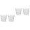 4Pièces Verres Maison Design Chic Mur Résistant Pour Smoothies Jus 4