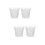 4Pièces Verres Maison Design Chic Mur Résistant Pour Smoothies Jus 7