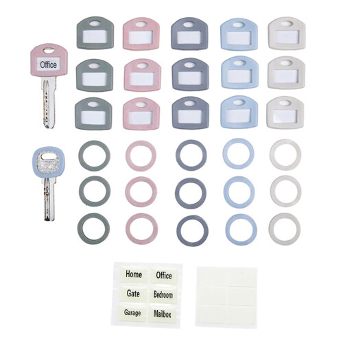 100 Units Thin Profile Silicone Key Holders Strong Auto Key 1