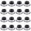 16X Push Button Quick Release Car Hood Bonnet  Pin Lock Bumper Clip Black 2