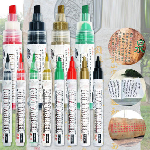 Permanent Outdoor Paint Pen 3mm Tip Stone-Soft head green 2