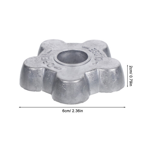 6Pcs Silver Aluminum Regulator Valve Handle Replacement with Easy Grip 1