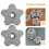 6Pcs Silver Aluminum Regulator Valve Handle Replacement with Easy Grip 4