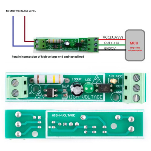 High Voltages Optocoupler Isolation Module for AC220V-3pcs 2