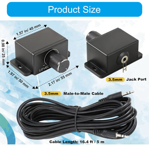 Universal Subwoofer Adjuster Vehicle Audios Controller Knob Easy 2