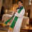 Lightweight Foldable Embroidered Priest Stole With-Red White 6