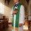 Lightweight Foldable Embroidered Priest Stole With-Red White 7