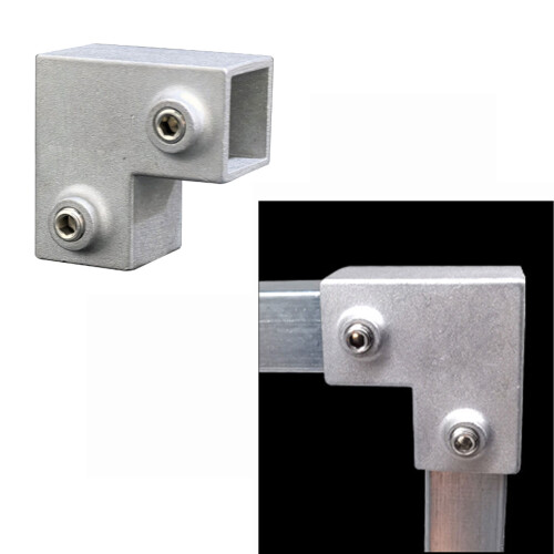 Square Pipe Fixed Joint Storage Rack Connector-20x20 4 ways 2